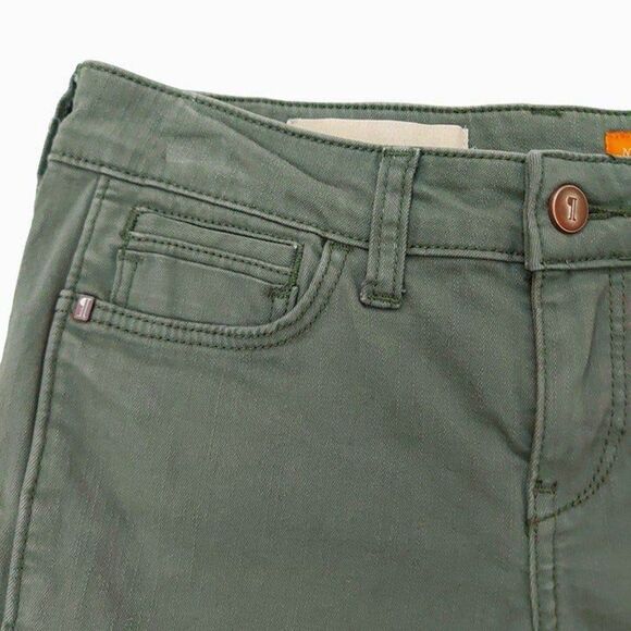 Anthropologie Pilcro Womens Jeans 25 Green Fit Ankle Slim Straight Stretch Denim - Picture 4 of 11
